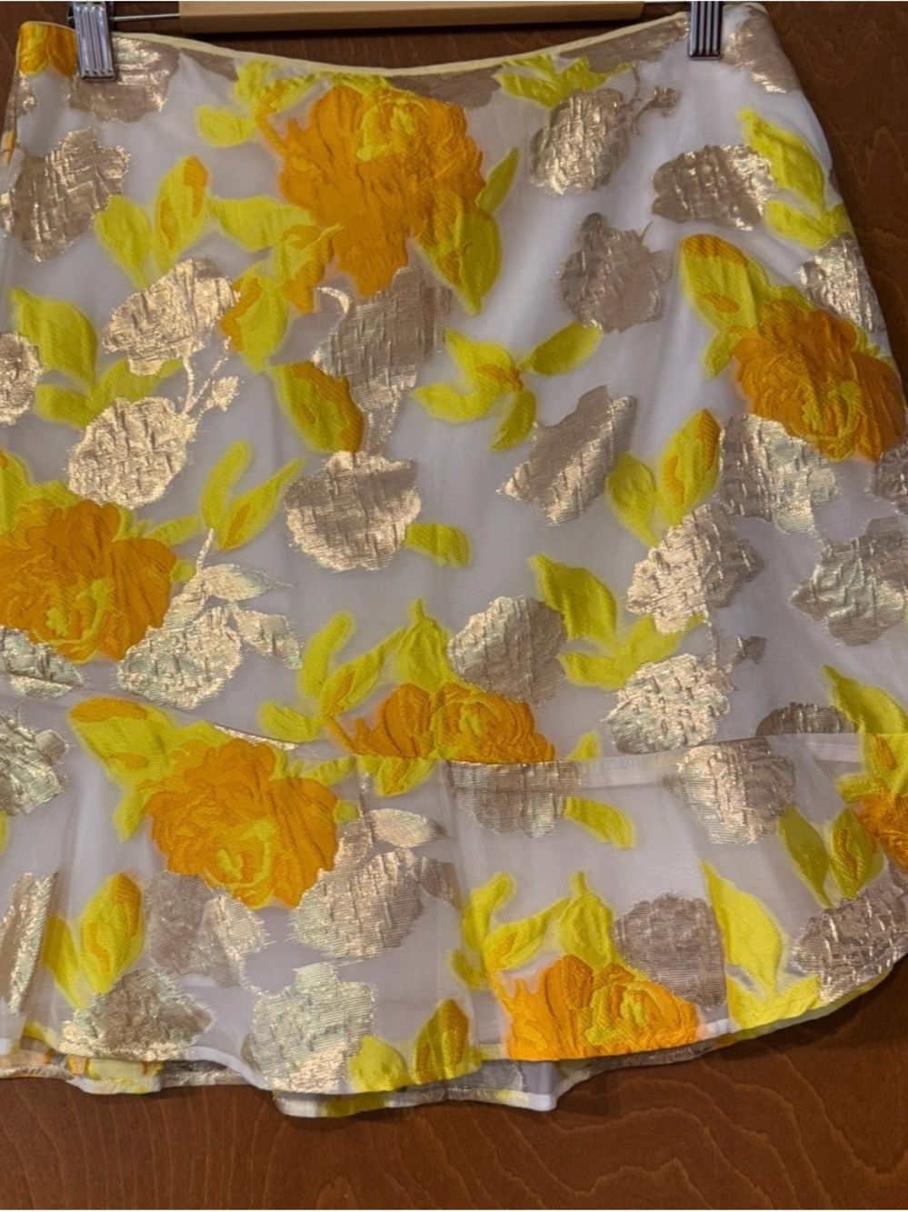 Maeve Anthropologie Flounced Jacquard Mini Skirt 8 - Picture 5 of 14